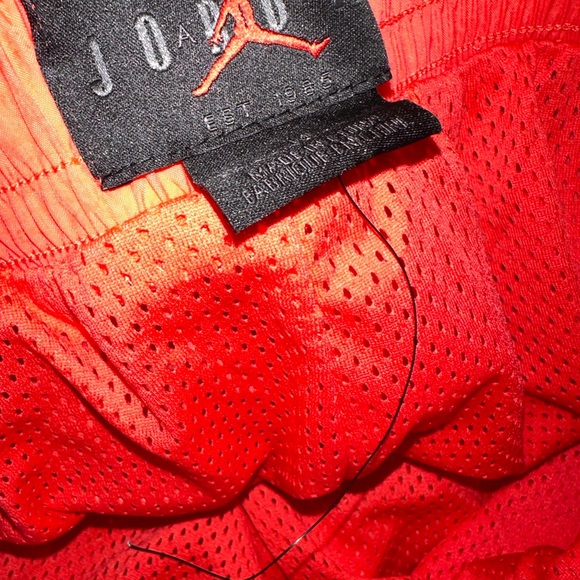 NIKE AIR JORDAN size M Nylon sweatpants orange like new! - Picture 10 of 14